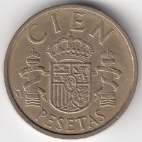 Испания 100 песет 1984 год 