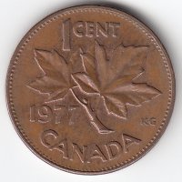 Канада 1 цент 1977 год