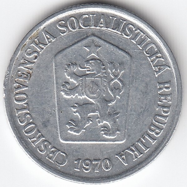 Чехословакия 10 геллеров 1970 год