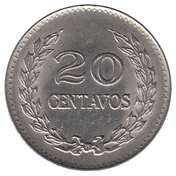 Колумбия 20 сентаво 1970 год