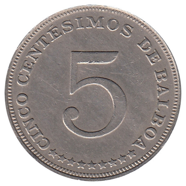 Панама 5 сентесимо 1966 год