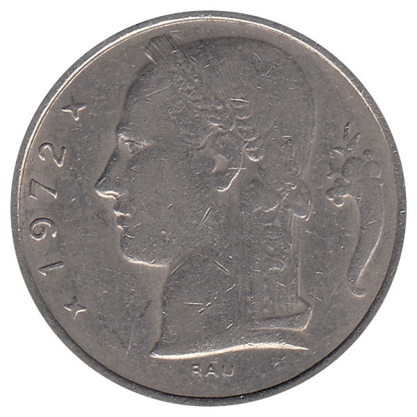 Бельгия (Belgique) 5 франков 1972 год