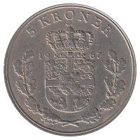 Дания 5 крон 1967 год
