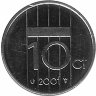 Нидерланды 10 центов 2001 год