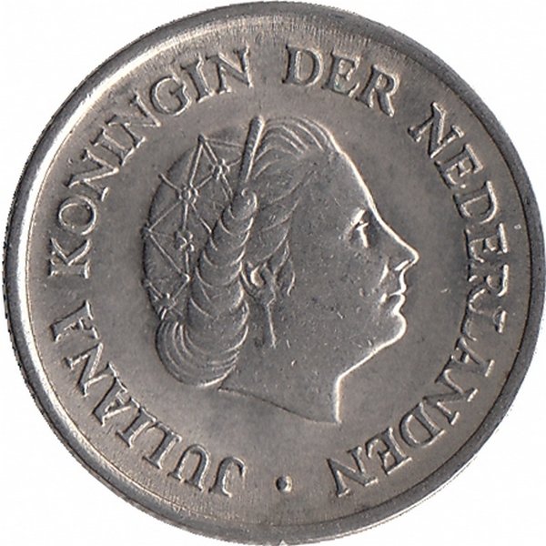 Нидерланды 25 центов 1956 год