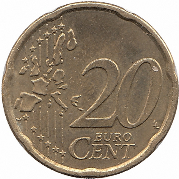 Австрия 20 евроцентов 2007 год