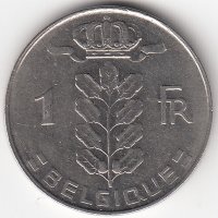 Бельгия (Belgique) 1 франк 1969 год