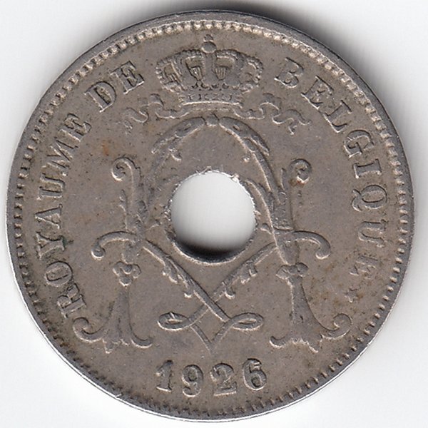 Бельгия (Belgique) 10 сантимов 1926 год