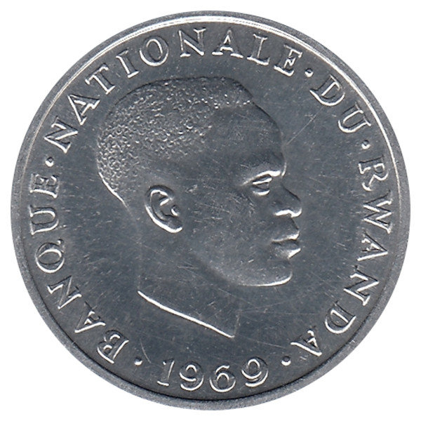 Руанда 1 франк 1969 год (UNC)