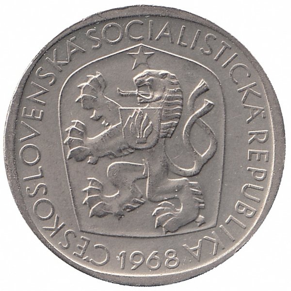 Чехословакия 3 кроны 1968 год