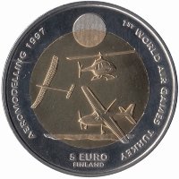 Финляндия 5 евро 1997 год (UNC)