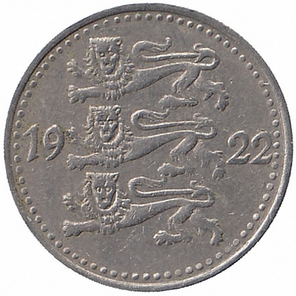 Эстония 1 марка 1922 год