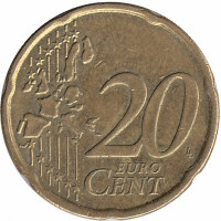 Финляндия 20 евроцентов 2001 год