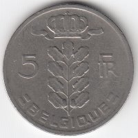 Бельгия (Belgique) 5 франков 1970 год
