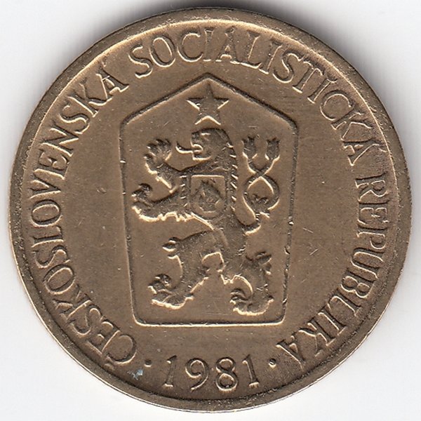 Чехословакия 1 крона 1981 год