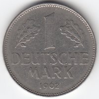 ФРГ 1 марка 1962 год (G)
