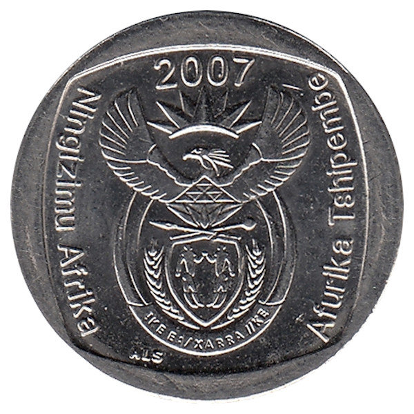ЮАР 1 ранд 2007 год (UNC)