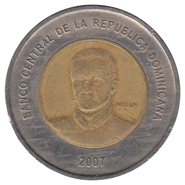 Доминиканская Республика 10 песо 2007 год