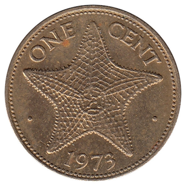 Багамские острова 1 цент 1973 год