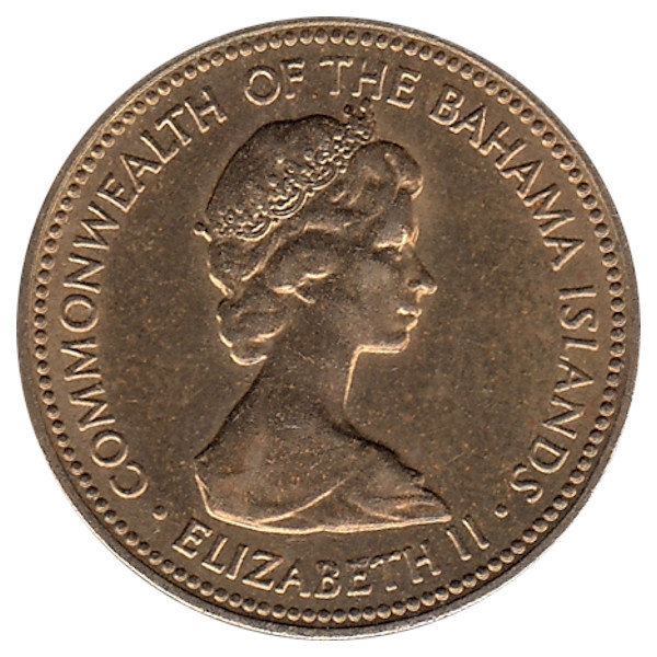 Багамские острова 1 цент 1973 год