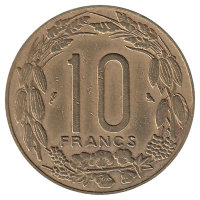 Камерун 10 франков 1969 год