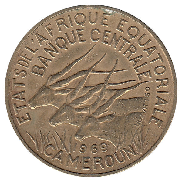 Камерун 10 франков 1969 год