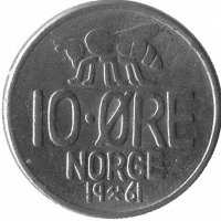 Норвегия 10 эре 1961 год