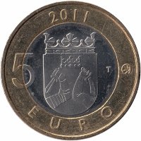 Финляндия 5 евро 2011 год