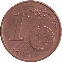 Германия 1 евроцент 2010 год (A)
