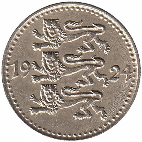 Эстония 1 марка 1924 год (XF)