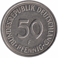 ФРГ 50 пфеннигов 1991 год (F)