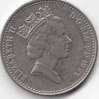 Великобритания 10 пенсов 1995 год