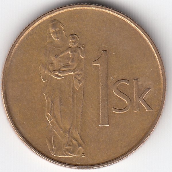 Словакия 1 крона 1995 год