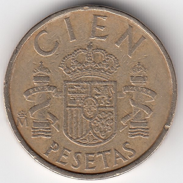Испания 100 песет 1983 год 