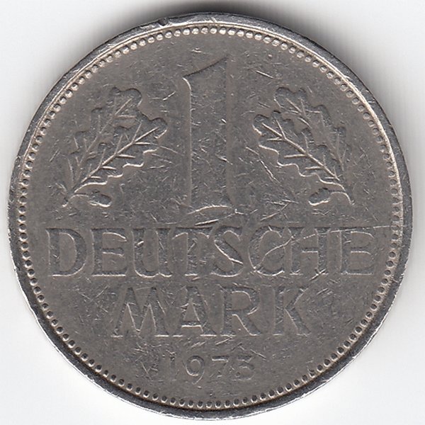ФРГ 1 марка 1973 год (F)