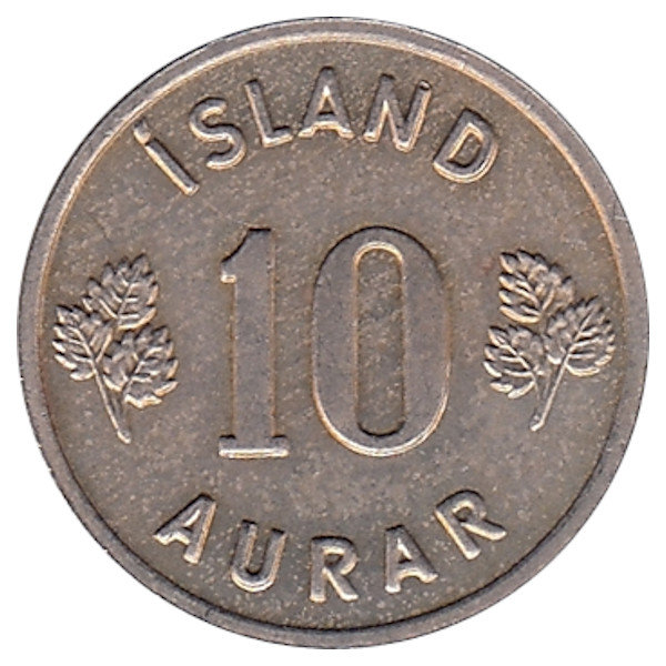 Исландия 10 эйре 1969 год