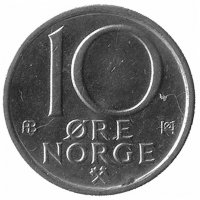 Норвегия 10 эре 1978 год
