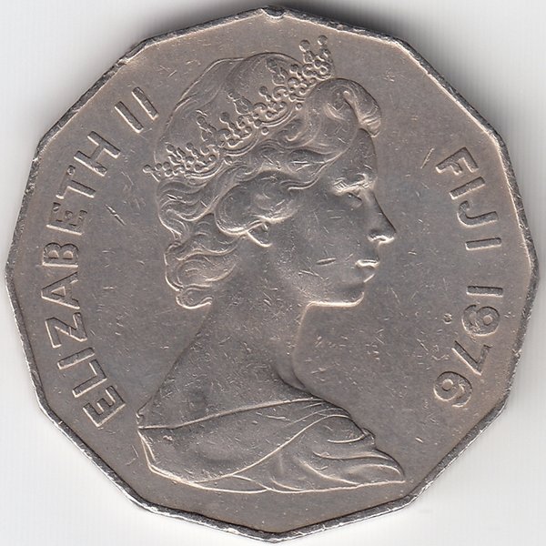 Фиджи 50 центов 1976 год
