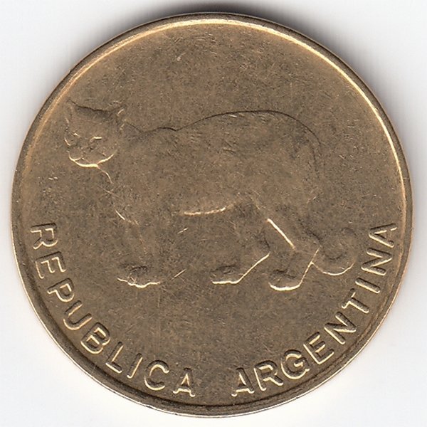 Аргентина 5 сентаво 1988 год