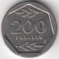 Испания 200 песет 1986 год 