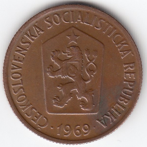 Чехословакия 50 геллеров 1969 год