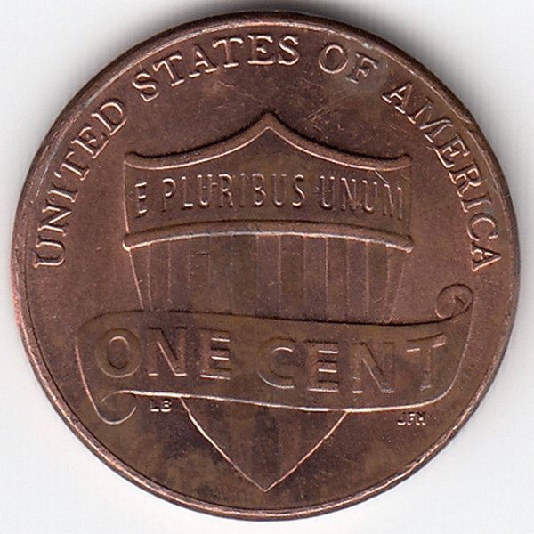 США 1 цент 2015 год (D)