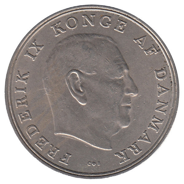 Дания 5 крон 1968 год