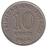 Тринидад и Тобаго 10 центов 1966 год