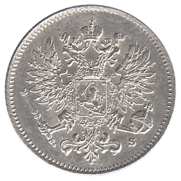 Финляндия (Великое княжество) 25 пенни 1916 год (UNC)