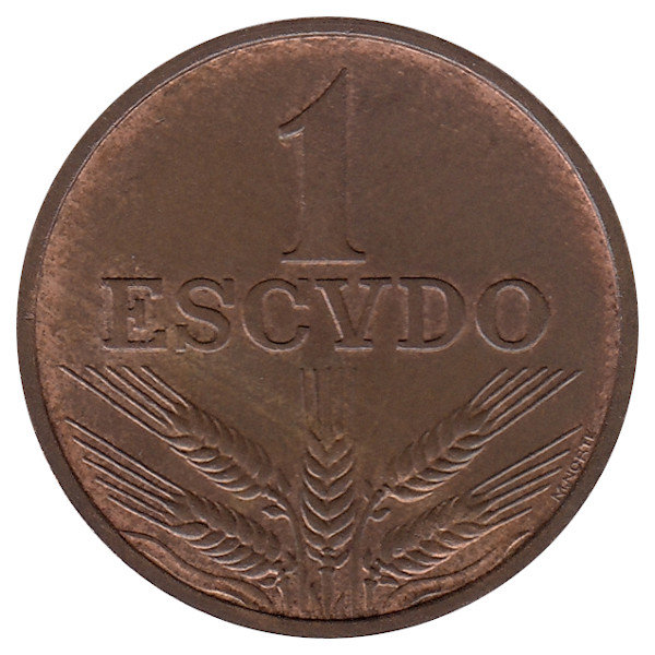 Португалия 1 эскудо 1975 год