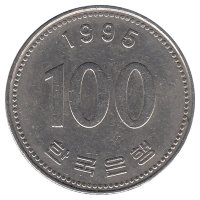 Южная Корея 100 вон 1995 год