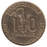 Западные Африканские штаты 10 франков 2012 год (UNC)
