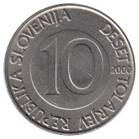 Словения 10 толаров 2000 год