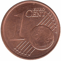 Германия 1 евроцент 2012 год (D)